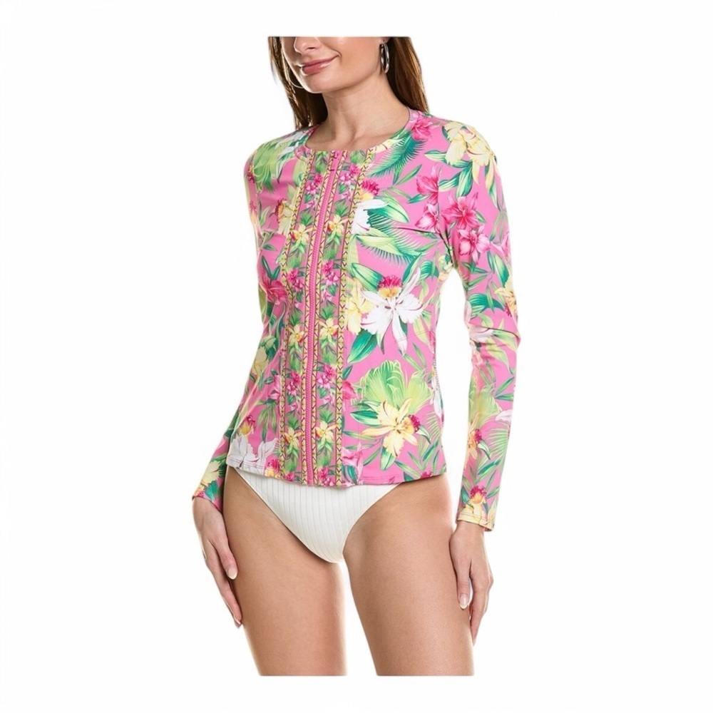 Tommy Bahama Orchid Garden Rashguard In Pink NWT